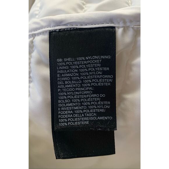 The North Face Harway white Quilted Puffer JACKET COAT sz L - Picture 6 of 7